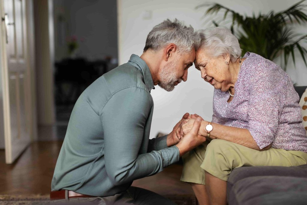 A family at home noticing early signs of memory change